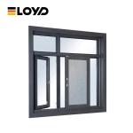 Metal Tempered Glass Aluminum Clad Windows Double Sliding Glass Triple Glazed