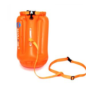 Wholesale Orange Storage Swim Bubble Triathletes Open Water Safety Buoy from china suppliers