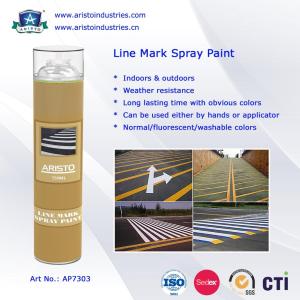 China Acrylic Aerosol Line Mark Floor / Road Marking Spray Painting 750ml Weather Resistance on sale
