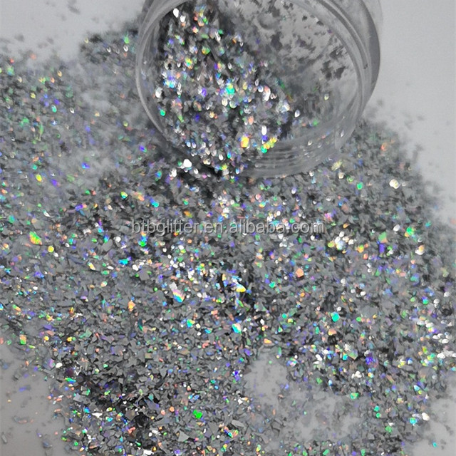 Polyester Resistant Solvent Irregular Bulk Glitter Fragment Glitter Cut Flakes Nail Art Supplies for Mother's Day Ramadan