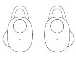 DC 5V Plastic TWS Bluetooth Earbuds Handsfree In Ear Headphone Sportsearbuds
