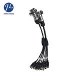 7Pin Aviation Truck Extension Cable Coiled Trailer Cable With Two 4 Pin