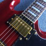 Custom Grand Solid Mahogany Body Electric Guitar Gold Hardware Tune-o-Matic