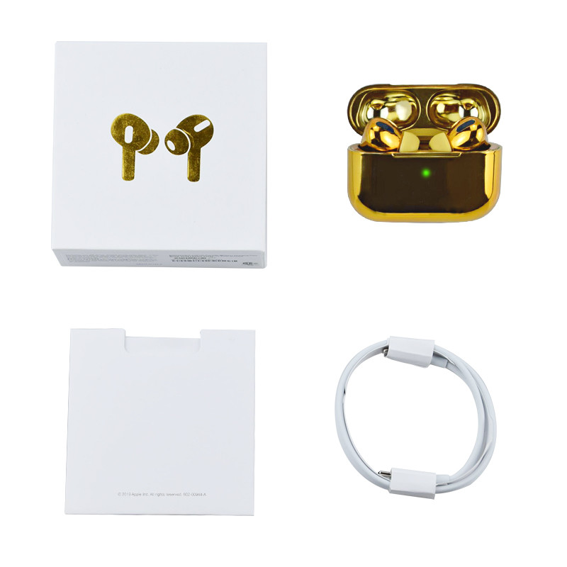Gold Apple Airpodse Pro Generation Pro3 1:1 Wireless Bluetoothe TWS Earphones For Iphone
