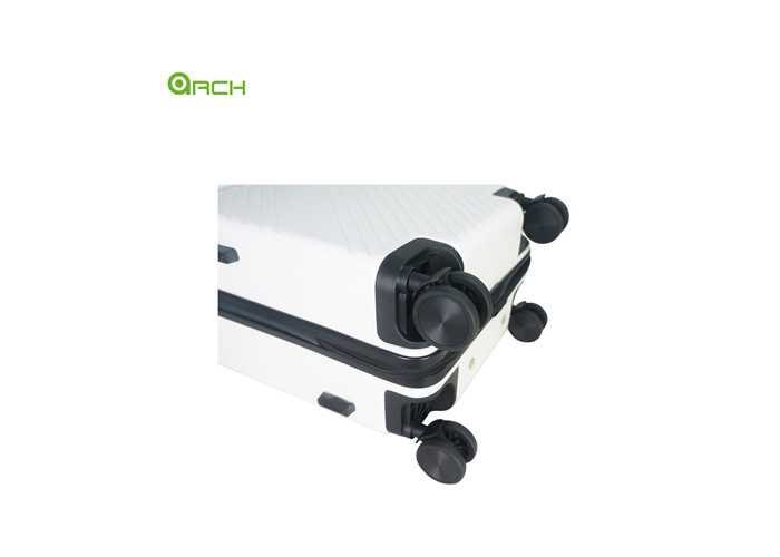 ABS+PC Hard Sided Luggage with Front Pocket and Spinner Wheels