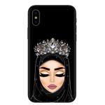 Lightweight Designer Cell Phone Cases Black Islamic Hijab Girls Gift Anti Shock