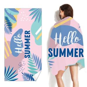 Wholesale Custom Logo Beach Towel Personalized Photo Design Text Name Beach Towel for Kids Men Women Sand Free Quick Dry Bath from china suppliers