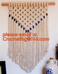 Wholesale MACRAME LADIES BAG, MACRAME PLANT HANGING, MACRAME HANGING, MACRAME CUSHION COVER, MACRAME HAND BAND from china suppliers