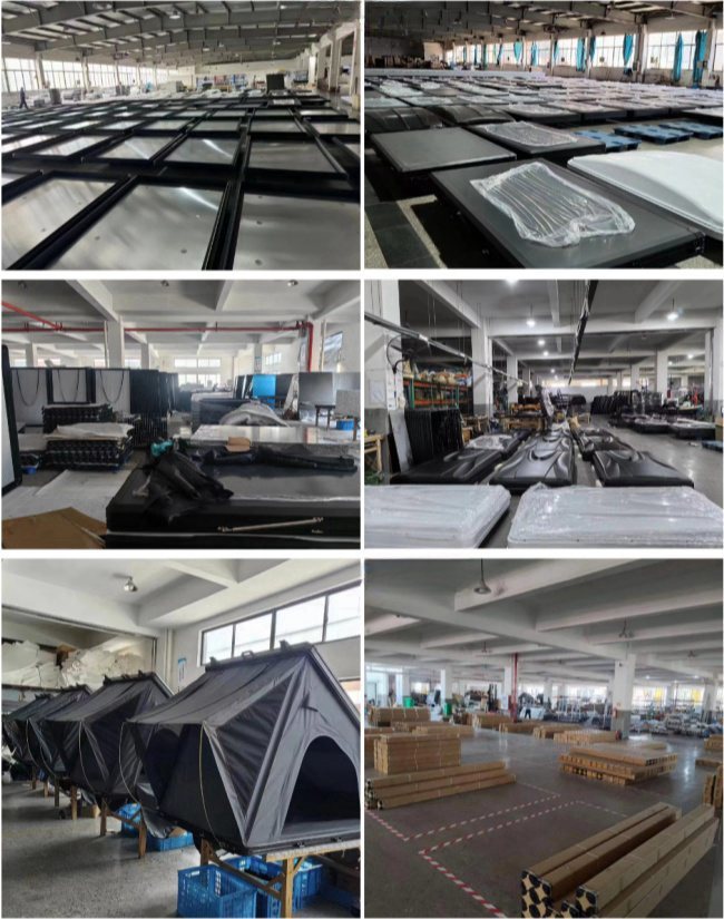 Easy Installation Free Standing 180 Degree Awning Build In LED Light Strip