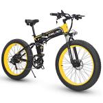 500W 13AH E-Bike Lithium Battery SMLRO S11 26x4.0 inch Fat Tire Folding E-Bike