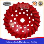 180mm Swirl Diamond Grinding Wheels For Stone / Brick / Block / Concrete, Center