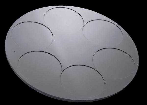 6 Inch Silicon Carbide SiC Coated Graphite Tray High Temperature Resistance