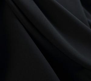 Wholesale Polyester wool peach fabric formal black color for abaya cloth, width 58 inches, 68 inches from china suppliers