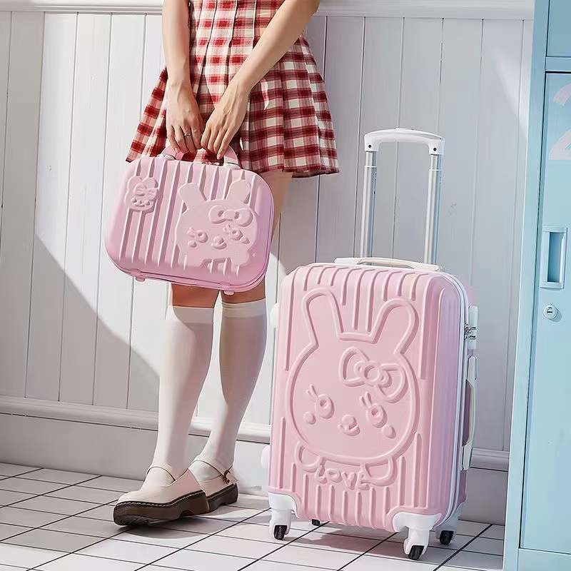 New Love Cartoon Cute Cat Mother Trolley Suitcase Universal Luggage Sets Wheel Suitcase 20 Inch Boarding Case AP875