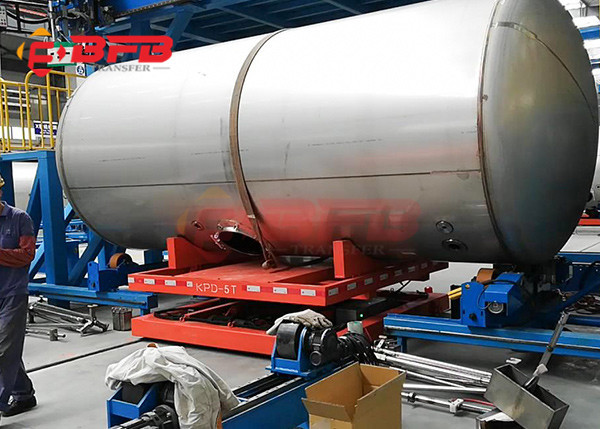 75 Ton Capacity Rail Electric Coils Trolley For Foundry Industry Transport