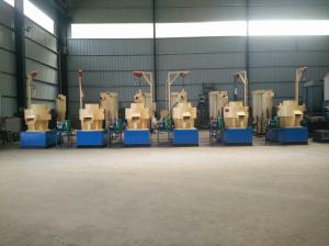 Wholesale vertical ring die biomass wood pellet mill production line LSKJ550 1500kg per hour from china suppliers