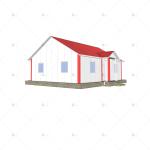 Heya-3B02-A China 3 room sandwich panel house prefabricated prefinished