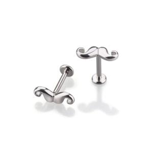 Wholesale Wholesale body piercing jewelry mustache bar cheap cute lip stud labret ring from china suppliers