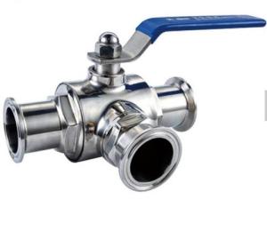 Wholesale SMS AAA 10bar Stainless Steel Sanitary Valves Three Way 1/2 Inch Ball Valve from china suppliers