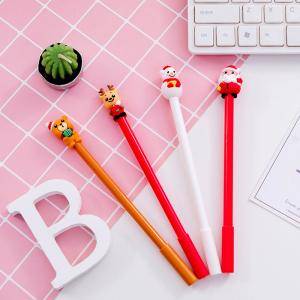Wholesale Colorful 3D Christmas Theme 0.5mm Gel Pen Creative Gift Small Prizes Neutral Pen from china suppliers