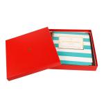 A5 Hardback Spiral Paper Notebook 120GSM Gold Foil Stamping Gift Box Package