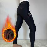 4 Colors Winter Fleece Warmth Horse Riding Pants Women Equestrian Breeches