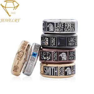 Wholesale 316L Stainless Steel Custom Made Class Rings from china suppliers