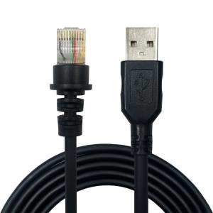 China Straight Rj45 USB Scanner Cable 7ft 2M For Honeywell Metrologic MS5145 on sale