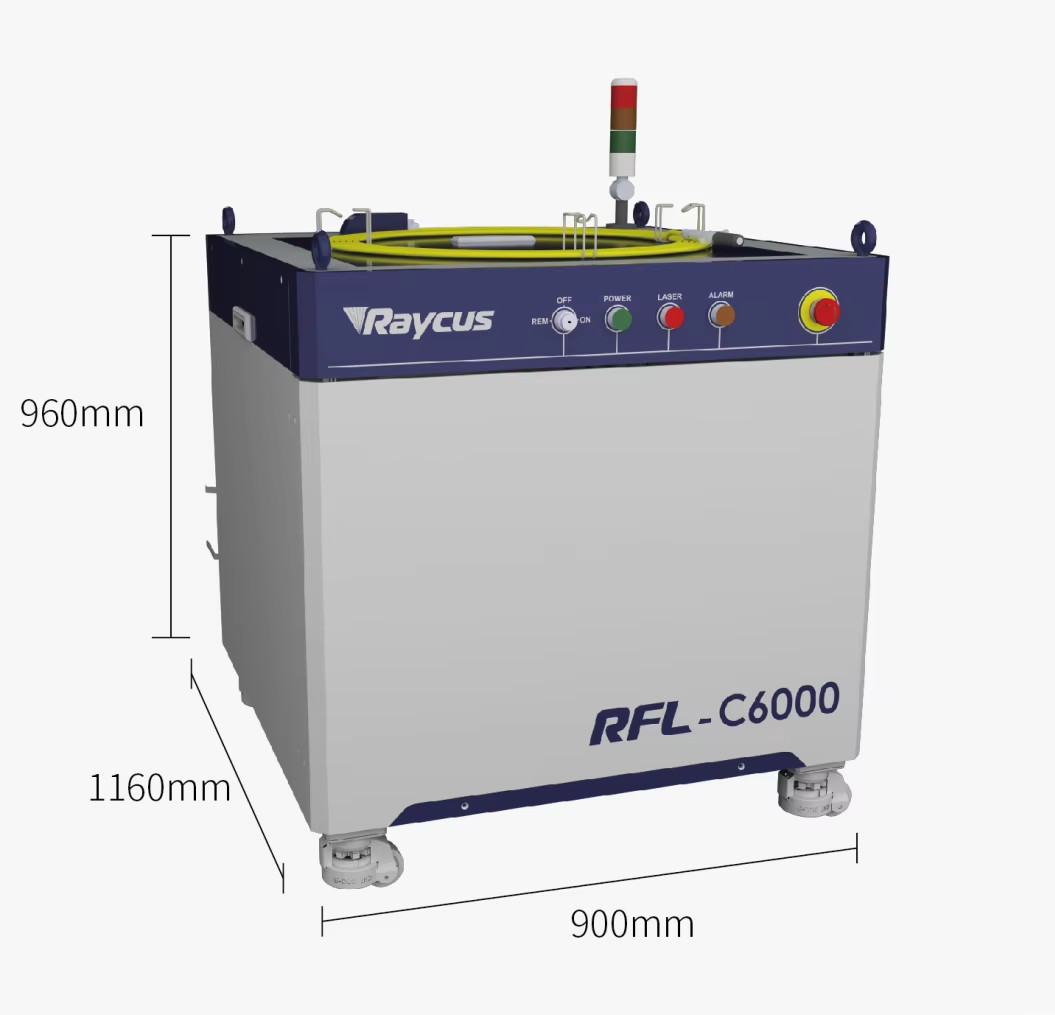 Fiber Laser Power Source , Raycus Laser Sources 6000w for Cutting and Welding Machine