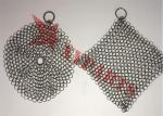 Food Grade Chain Mail Cast Iron Skillet Cleaner Woven With 1.2mmx10mm Rings