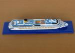 Scale 1:1200 Outdoor Decoration Costa Concordia Model , Cruise Ship Business