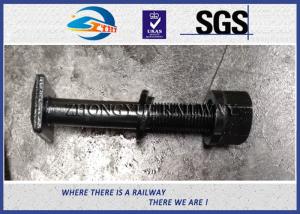 Wholesale 7/8&quot; x 158mm Black Plated railway fastening Railway Bolt with Nuts &amp; Washers from china suppliers