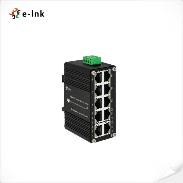 Mini Industrial Managed 8-Port 10/100/1000T 802.3at PoE + 2-Port 100/1000X SFP