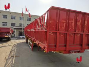 Wholesale Cattle 60t Truck Semi Trailers Heavy Fence Semi Trailer from china suppliers