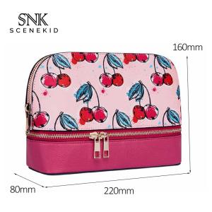 Wholesale Women Waterproof PU Leather Portable Travel Makeup Bag With Mirror from china suppliers
