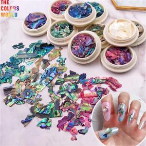 Wholesale Natural Sea Shell Stone Nail Decoration Accessories Irregular Abalone Shell Slice from china suppliers