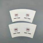 100% Wood Pulp Paper Cup Fan Food Grade PE Coated For Drinking Beverage
