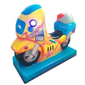 Wholesale Swing game MP4 kiddie ride with music and video yellow color moto from china suppliers