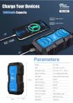 J1202 Emergency Power Supply Ride Cars Booster 12v Car Jump Starter with Led