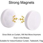 Outdoor Shower Curtain Magnets with Heavy Duty Rubber Weights Rubber Color Black
