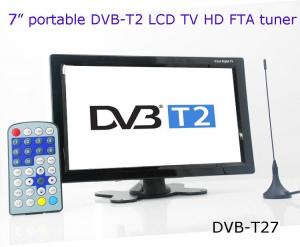 China DVB-T27 7 inch portable DVB-T2 LCD TV monitor 2014 HD FTA digital TV receiver decoder on sale