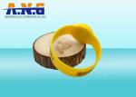 Silicone RFID Wristbands / RFID Chip Bracelet With OEM Printing , Free Sample