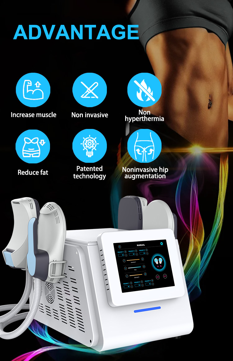 Portable EMS Electro Stimulator Muscular Machine Air Cooling System