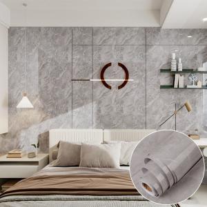 Wholesale Waterproof 3D Marble Effect Wallpaper Grey 50m Wallpaper That Looks Like Marble from china suppliers