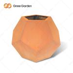 OEM ODM Decorative Corten Steel Garden Planters Corten Plant Pot antiwear