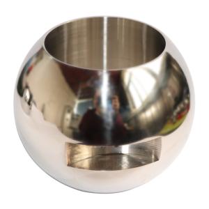 Wholesale Mirror Polished Stainless Steel Ball Valve with V-shaped Balls and Corrosion Resistance from china suppliers