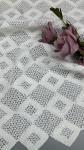White Lace 100% Cotton Hollow-up Lace Fabric Embroidered Lace Mesh Lace Fabric