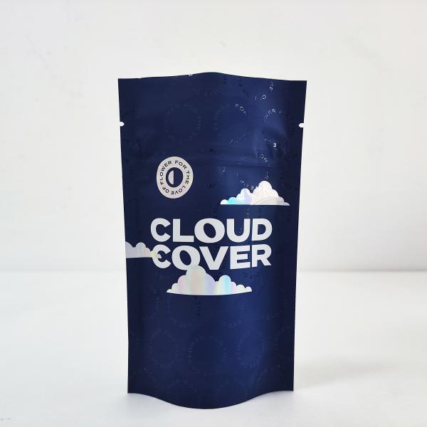 Matte Soft Touch Holographic Plastic Smell Proof 35g Zipper Mylar Bags Stand Up