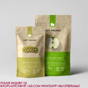 Wholesale Kraft Paper Stand-Up Pouch Nuts Tea Dried Fruit Sealed Packing Bag Packaging Zipper Bag from china suppliers