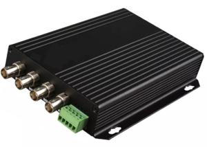 Wholesale 4CH Digital Fiber CCTV Analog Video Converter RS485 Data NTSC / PAL from china suppliers
